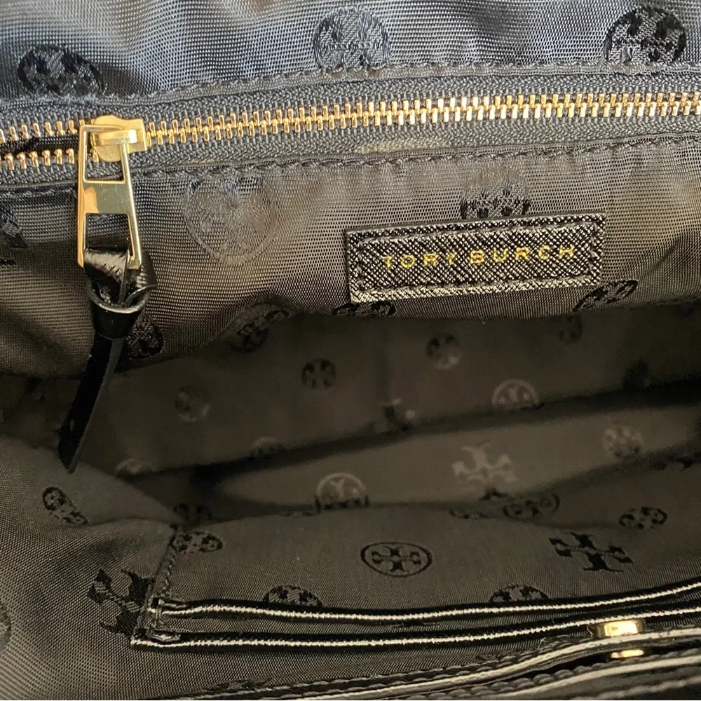 Tory Burch double zip saffiano Robinson tote